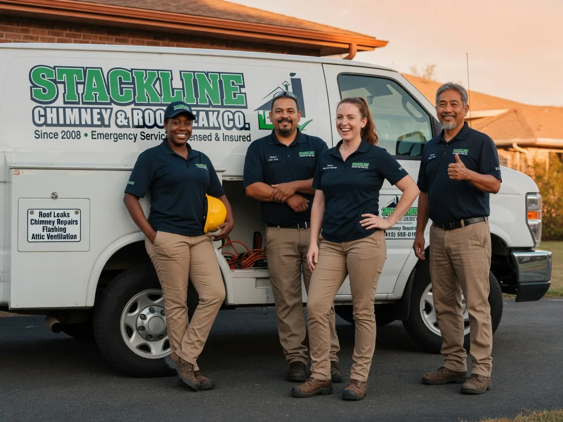 Chimney flashing repair company in Cedar Creek, TX